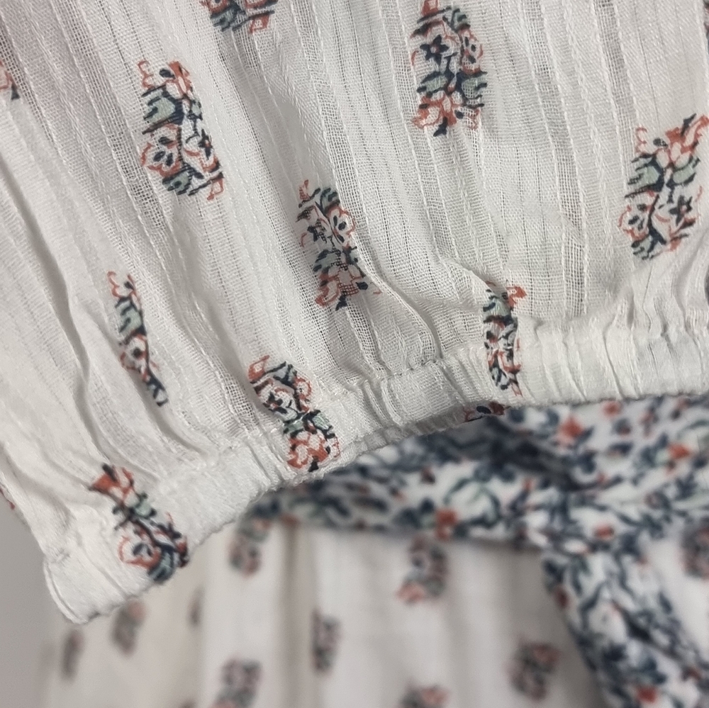 Veronica Beard White Floral Dress Sz 12 - Picture 10 of 14